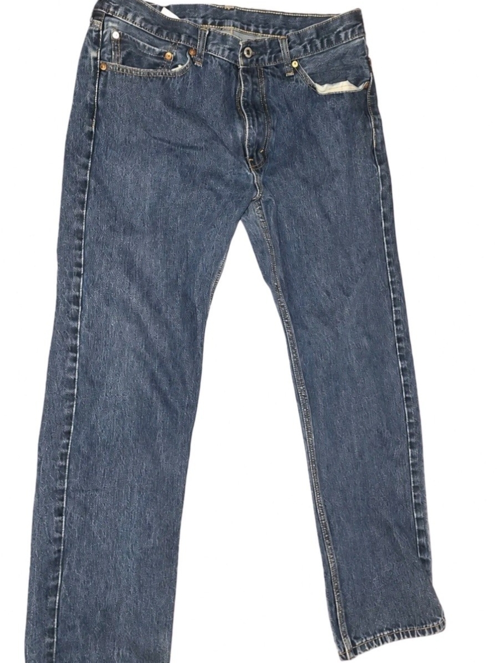 Levi's 505 Regular Fit Jeans Men's 36x34 Blue Straight Leg Denim Classic
